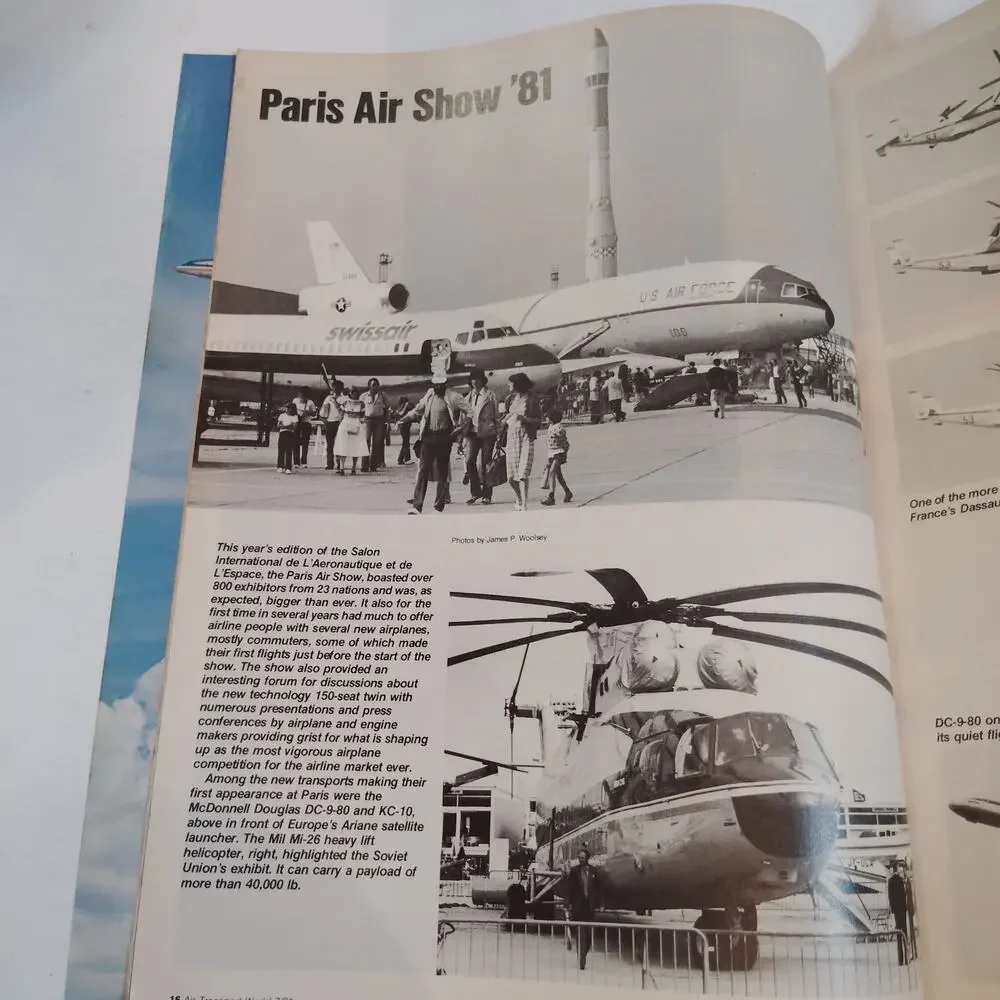 Air Transport World Magazine July 1981 - American Airlines Maintenance Vintage